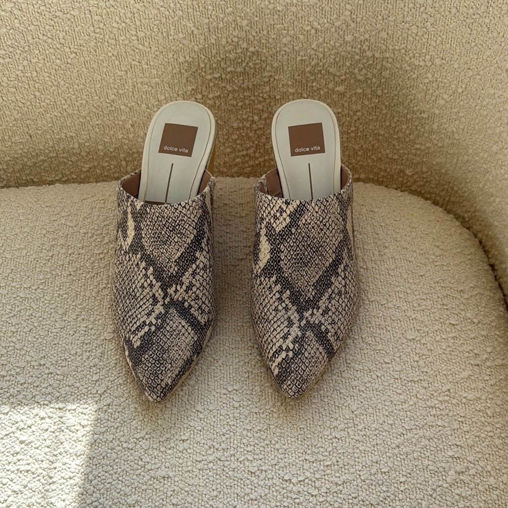 Dolce Vita Women's Snake Print Mules